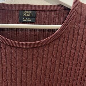 Massimo Dutti Dubai Maroon Sweater Size XL